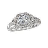 Romance Vintage Semi-Mount Diamond Ring