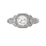 Romance Vintage Semi-Mount Diamond Ring