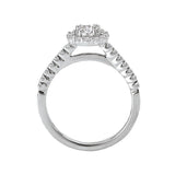 Romance Halo Semi-Mount Diamond Ring