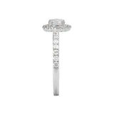 Romance Halo Semi-Mount Diamond Ring