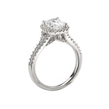 Romance Halo Semi-Mount Diamond Ring