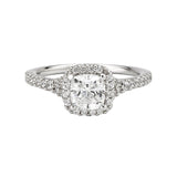 Romance Halo Semi-Mount Diamond Ring