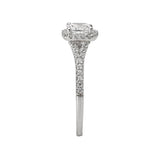 Romance Halo Semi-Mount Diamond Ring