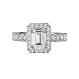 Romance Halo Semi-Mount Diamond Ring