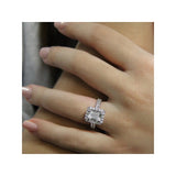Romance Halo Semi-Mount Diamond Ring