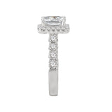 Romance Halo Semi-Mount Diamond Ring