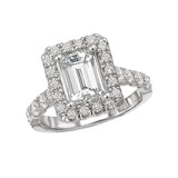 Romance Halo Semi-Mount Diamond Ring