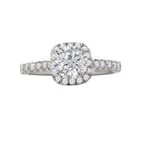 Romance Halo Semi-Mount Diamond Ring