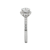 Romance Halo Semi-Mount Diamond Ring