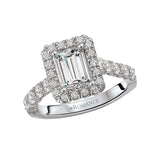 Romance Halo Semi-mount Diamond Ring