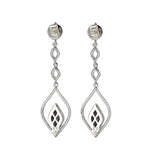 Eleganza Ladies Fashion Diamond Earrings