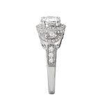 Romance Halo Semi-Mount Diamond Ring