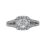 Romance Split Shank Semi-Mount Diamond Ring