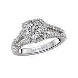 Romance Split Shank Semi-Mount Diamond Ring