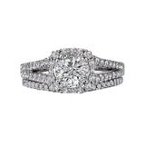 Romance Split Shank Semi-Mount Diamond Ring