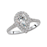 Romance Halo Semi-Mount Diamond Ring