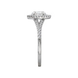 Romance Halo Semi-Mount Diamond Ring