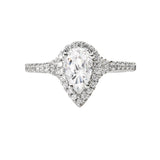 Romance Halo Semi-Mount Diamond Ring