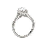 Romance Halo Semi-Mount Diamond Ring