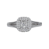 Romance Split Shank Semi-Mount Diamond Ring
