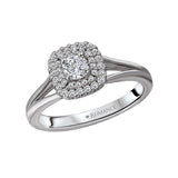Romance Split Shank Semi-Mount Diamond Ring