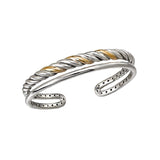 Eleganza Ladies Fashion Two-Tone Bangle