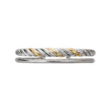 Eleganza Ladies Fashion Two-Tone Bangle