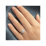 Romance Halo Semi-Mount Diamond Ring
