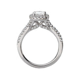 Romance Halo Semi-Mount Diamond Ring