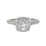 Romance Halo Semi-Mount Diamond Ring