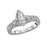 Romance Vintage Semi-Mount Diamond Ring