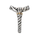 Eleganza Ladies Fashion Two-Tone Ring