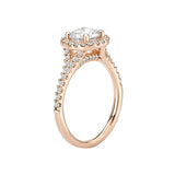 Romance Halo Semi-Mount Diamond Ring