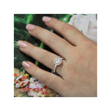 Romance Halo Semi-Mount Diamond Ring