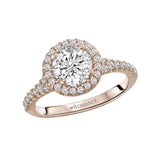 Romance Halo Semi-Mount Diamond Ring