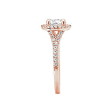 Romance Halo Semi-Mount Diamond Ring