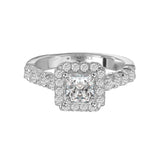 Romance Halo Semi-Mount Diamond Ring
