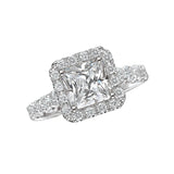 Romance Halo Semi-Mount Diamond Ring