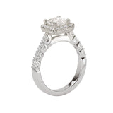 Romance Halo Semi-Mount Diamond Ring