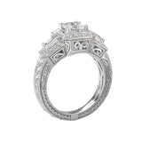 Romance Halo Semi-Mount Diamond Ring