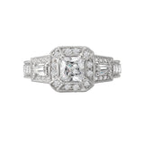 Romance Halo Semi-Mount Diamond Ring