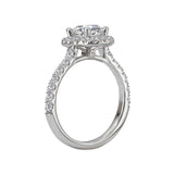 Romance Halo Semi-Mount Diamond Ring