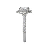 Romance Halo Semi-Mount Diamond Ring
