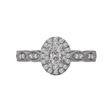 Romance Halo Diamond Ring