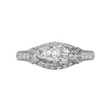 Romance Halo Semi-Mount Diamond Ring