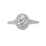 Romance Halo Semi-Mount Diamond Ring