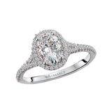 Romance Halo Semi-Mount Diamond Ring