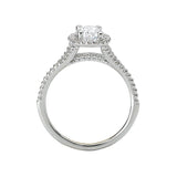 Romance Halo Semi-Mount Diamond Ring