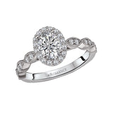 Romance Halo Semi Mount Ring