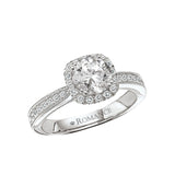 Romance Halo Semi-Mount Diamond Ring